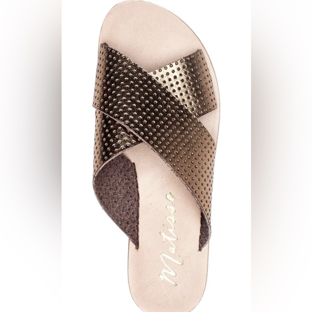 NEW Matisse Destin Sandals Metallic Copper / Bronze 9